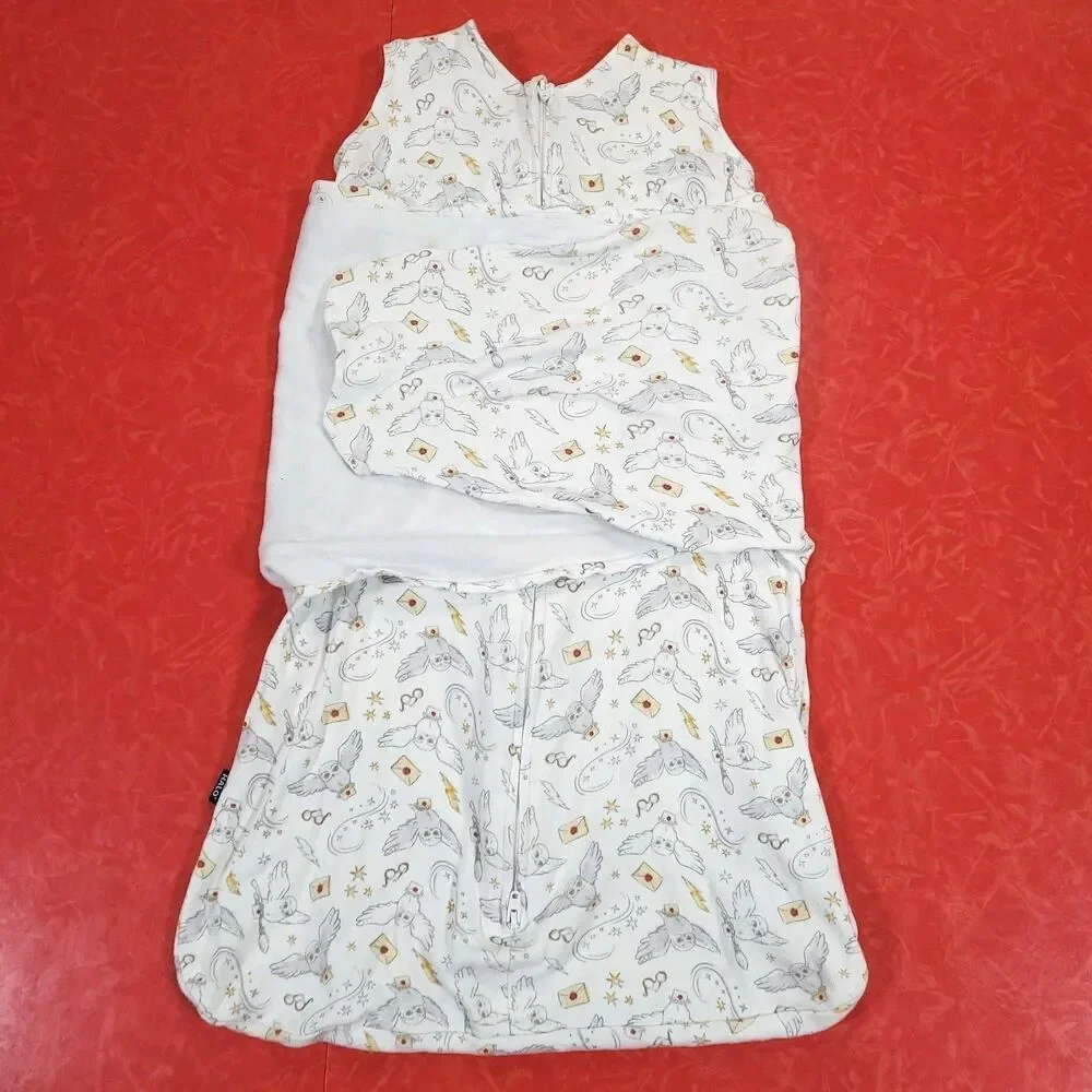 Harry Potter Halo Sleep Sack Swaddle 3-6 Mths 3 Way Blanket 2 Way Zip Owl